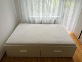 Parduodama Ikea dvigulė lova su čiužiniu,140x200cm