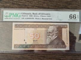 50 litų 1998 metų Pmg66, serija Ag.