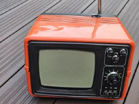 Raudonas TV Šilelis su vienetiniu odiniu krepšiu