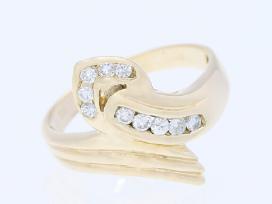 Aukso žiedas su deimantais (0,5ct)
