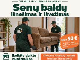 Baldų išnešimas ir išvežimas Vilniuje – nuo 50 €