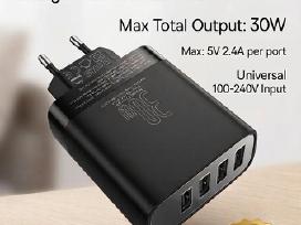 Tinklo įkroviklis „Baseus 30w Travel Charger“ (4x