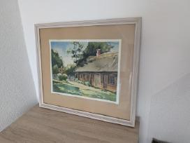 Paveikslas, tapytas akvarele, autorius nežinomas.