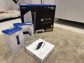 Sony Ps5 Slim Digital + priedai + garantija/ 400€