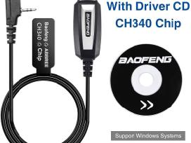 Usb programavimo kabelis racijoms Baofeng Ftdi