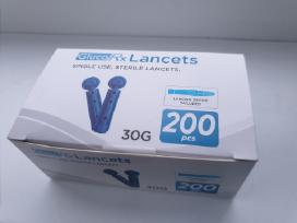 Glucorx 30g lancetai (adatėlės) + piršto dūriklis