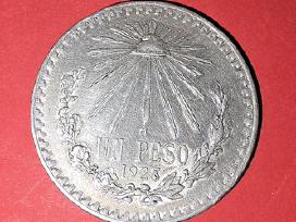 Meksika 1 pesas 1923,sidabras 0,720