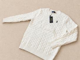 Skelbimo 'Baltas Cable Knit Megztinis' paveikslėlis