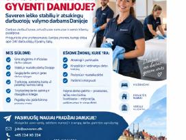 Darbas Danijoje – valymo darbuotojams
