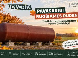 Traukinio cisterna: skystoms trąšoms, kurui ir kt.