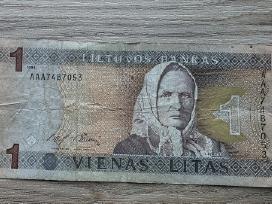 1994 metų 1 litas Aa serija Žemaitė