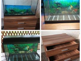 Akvariumas 120 L + spintele