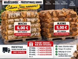 Skelbimo 'Sausos malkos maišeliuose - pristatymas į namus' paveikslėlis