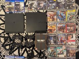 Ps4 Slim 1tb + PS3 Slim 320gb + Daug žaidimų