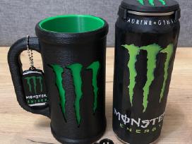 Monster Energy skardinės Dėklas Puodelis-rinkinys