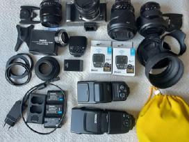 Fujifilm X-t4 mega komplektas, 4 obj, 2 flash, etc
