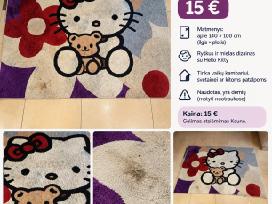 Parduodamas vaikiškas „Hello Kitty“ kilimas