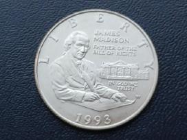 Puse dolerio 1993m. JAV sidabras 900 unc