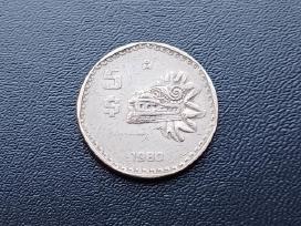 5 pesai 1980m. Meksika