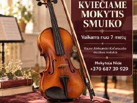Priėmimas Mokytis Smuiko Vaikams Nuo 7 Metų Kaune