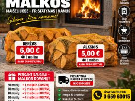 Skelbimo 'Sausos malkos maišeliuose - pristatymas į namus' paveikslėlis