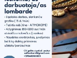 Ieškoma/as darbuotoja/as lombarde