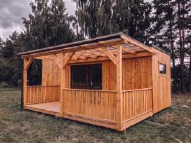 Medinis Sodo Namelis 22 m² + 15,6 m² dengta terasa