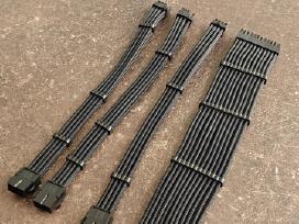 Sleaved and combed pc psu extension cables