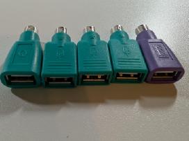 Usb to Ps/2 adapteriai x4 pelytės x1 klaviatūros