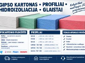 Gipso kartono plokštės, Profiliai, Geros kainos!