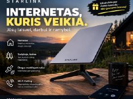 Starlink internetas Lietuvoje + bonusas užsakant
