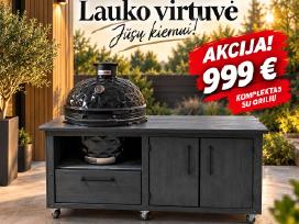 Kamado stalas iš degintos medienos, Kamado griliai