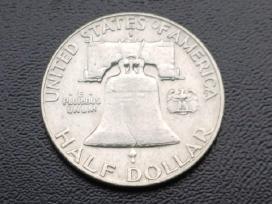 Puse dolerio 1962m. JAV sidabras