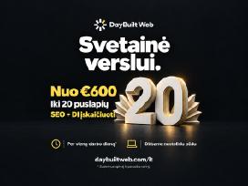 Svetainių kūrimas verslui – Seo ir Ai įskaičiuoti