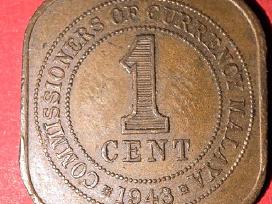 Malaja 1 centas 1943
