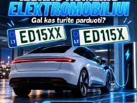 Ieškau valstybinio numerio elektromobiliui Ed15xx