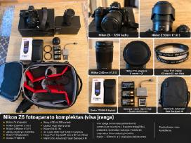 Nikon Z6 komplektas+50mm+85mm+godox+kuprinė