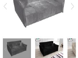 Dvivietis veliūrinis miegamasis fotelis