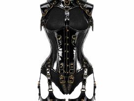 Seksualus Pvc korsetu komplektas