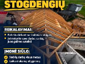 Ieškomas stogdengys prie stogu
