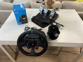 Logitech G29 + pedalai + Shifter