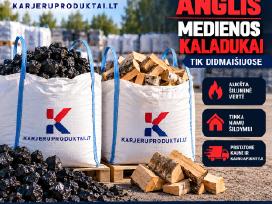 Akmens anglis, medžio kaladėlės didmaišiais