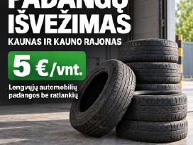 Padangų surinkimas ir išvežimas Kaune