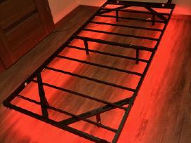 Viengulės lovos 200x90 rėmas su rgb