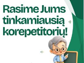 Atrinkti Korepetitoriai Už Geriausią Kainą!