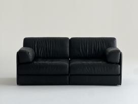 Vintažinė odinė De Sede šveicarų gamintojo sofa