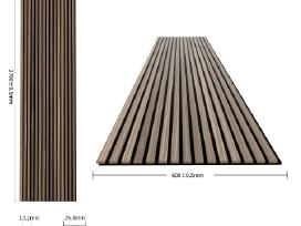 Akustinės panelės 2,7 m.