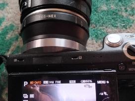 Sony nex 5n. 16,1 megapikselių sisteminis