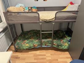 Puikios kokybės Ikea dviaukštė lova Tuffing
