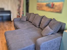 Pilka sofa/lova/kampas